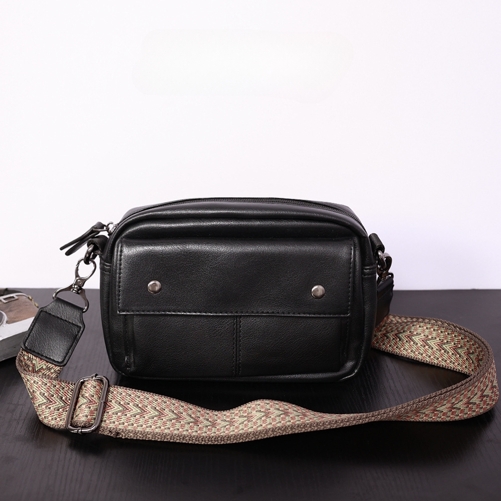 Heren Leren Kruisbodytas