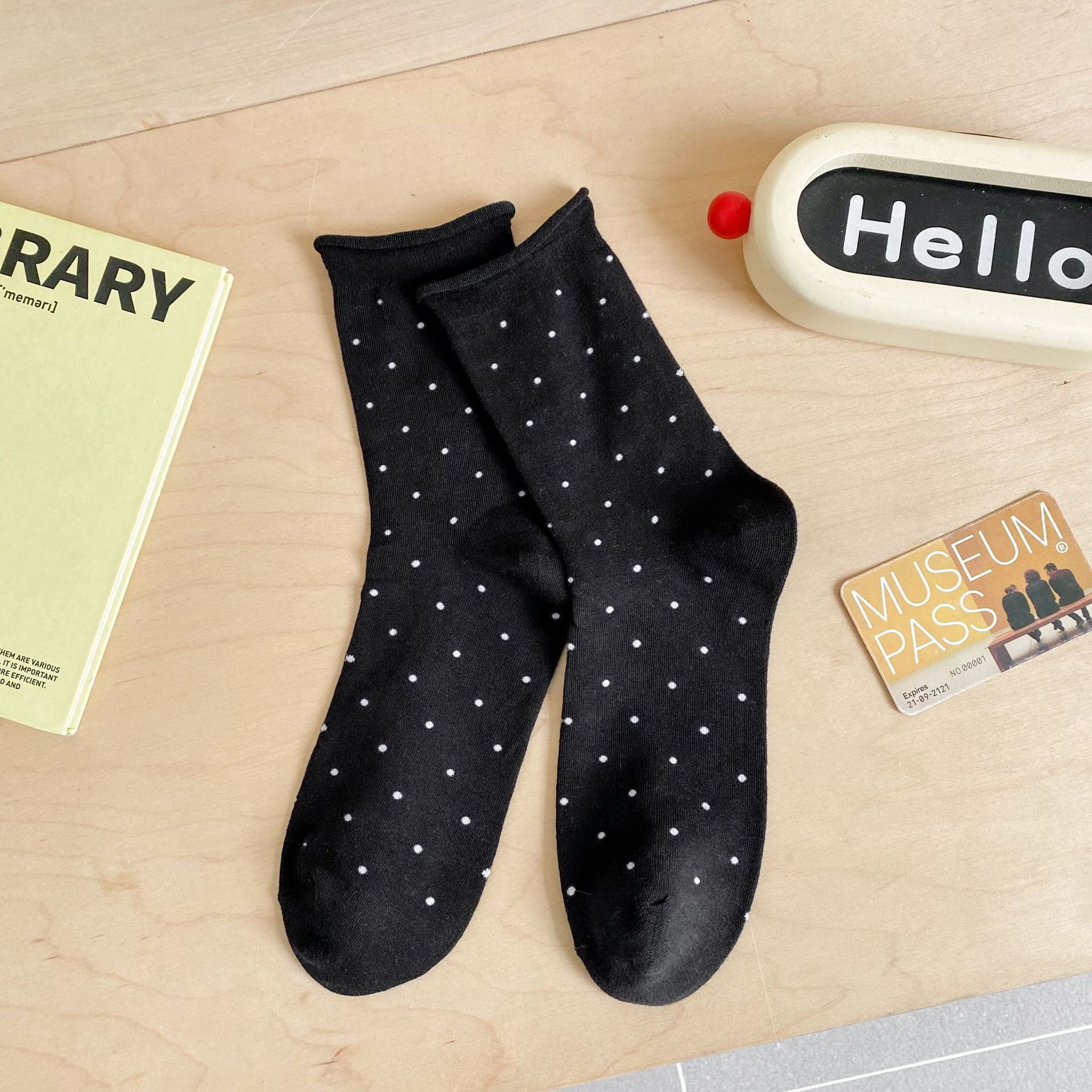 Meias de Bolinhas para Mulher