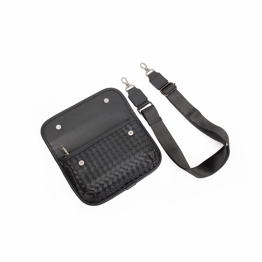 Hand-Woven Leather Crossbody Bag