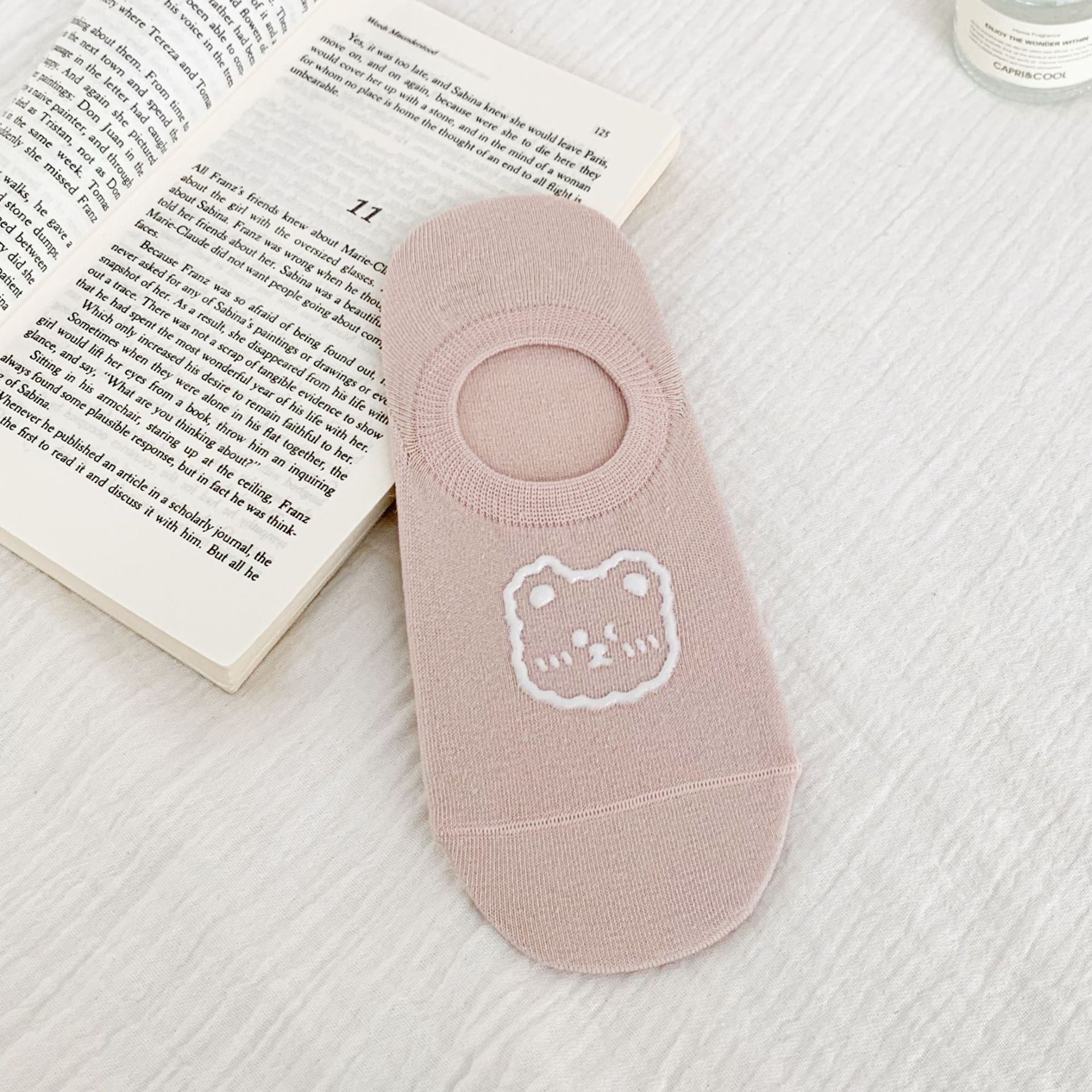 Κάλτσες No-Show με Print Cartoon Αρκούδα