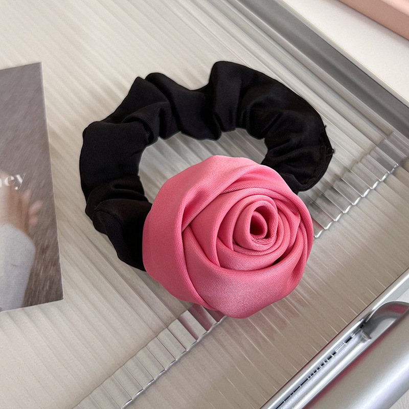 Satin Rose Hair Tie
