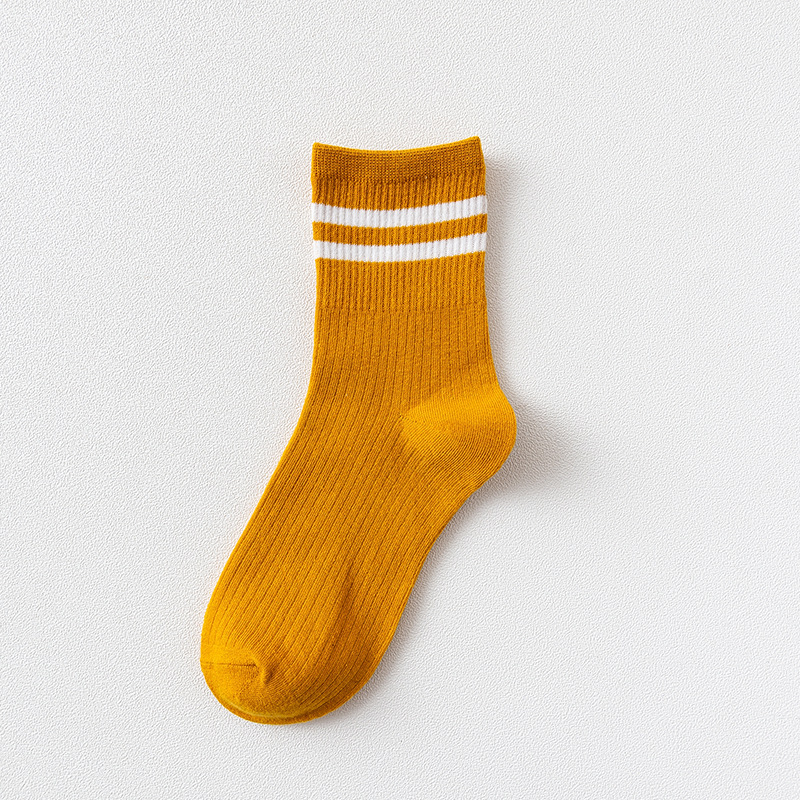 Женские Ребристые Носки с Двумя Полосками