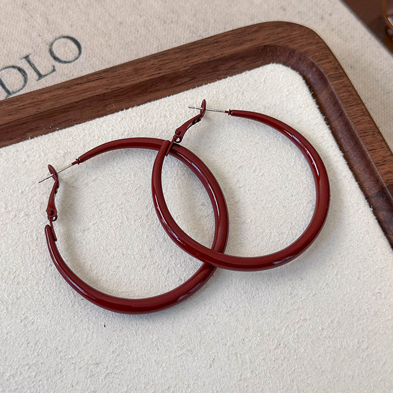 Геометрические серьги-кольца