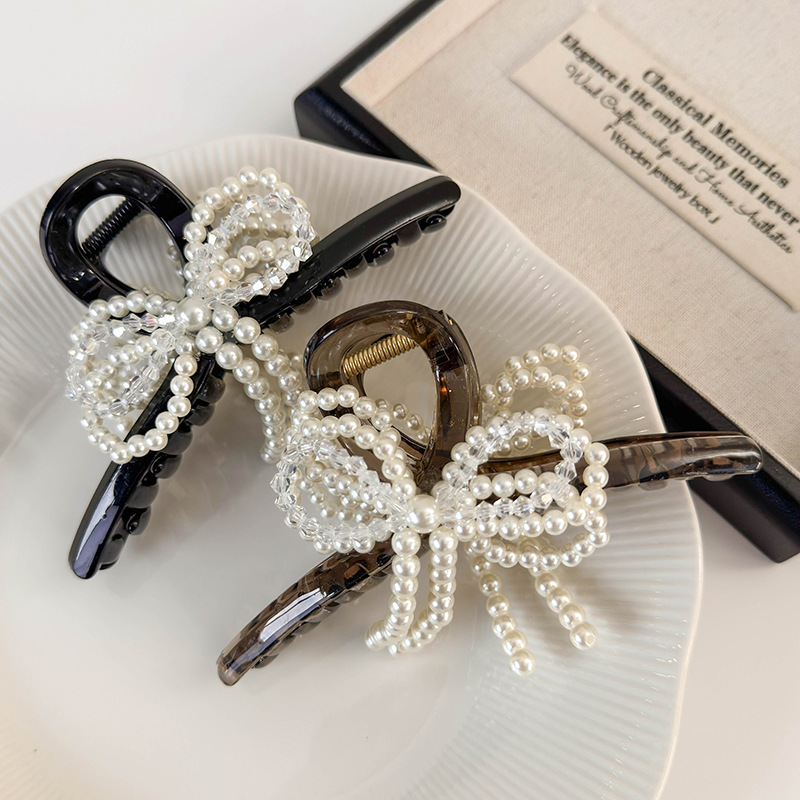 Кришталева Перлова Бант для Зачіски-Пучка