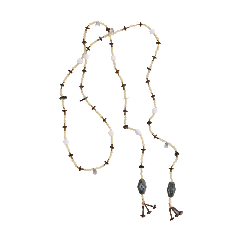 Багатошарове Намисто з Бісерним Камінним Кулоном