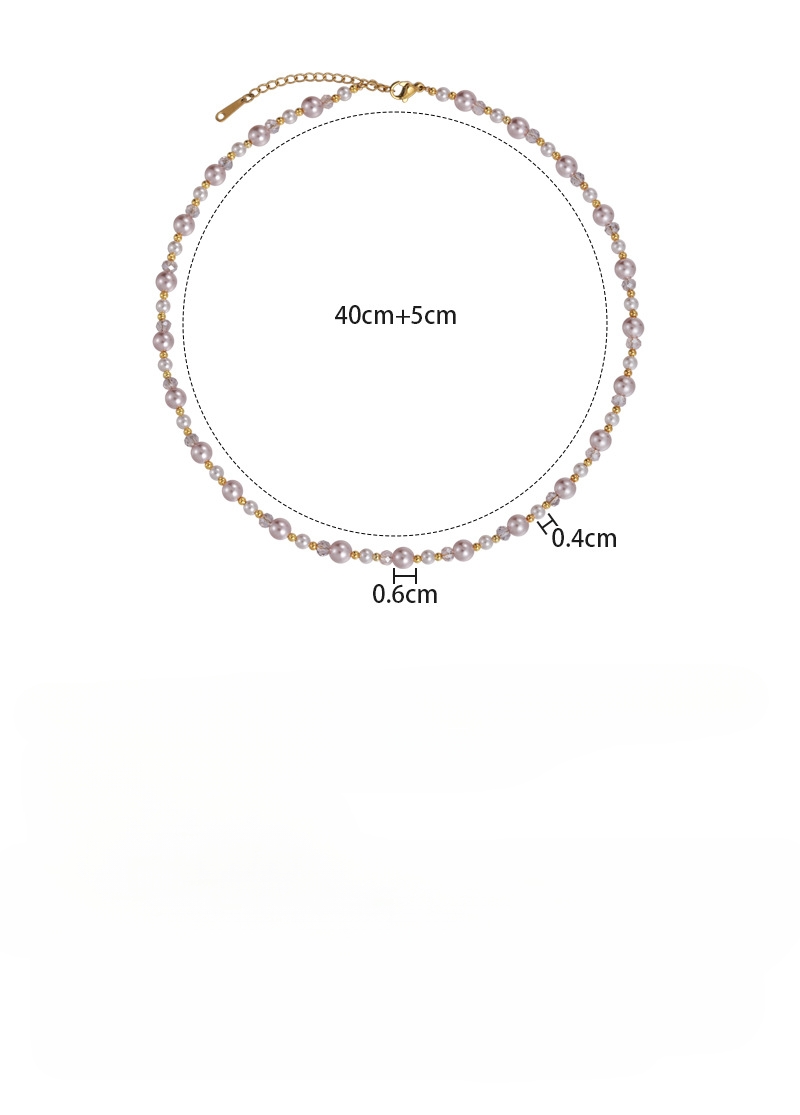 Pearl and Crystal Beaded Necklace