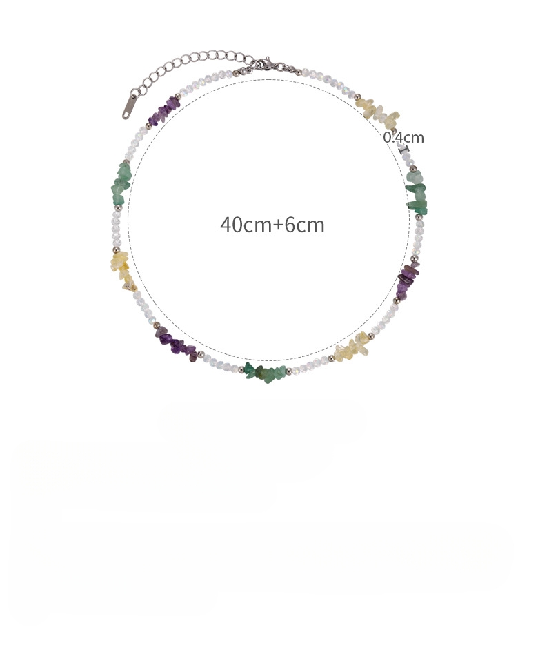 Collana di Perline in Vetro Frantumato