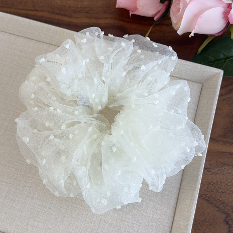 メッシュバブルポルカドットスクランチー