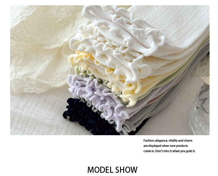 Meias Scrunch de Malha Sem Costura