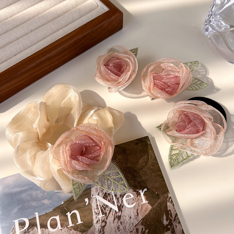 Fermacapelli Floreali con Camelia