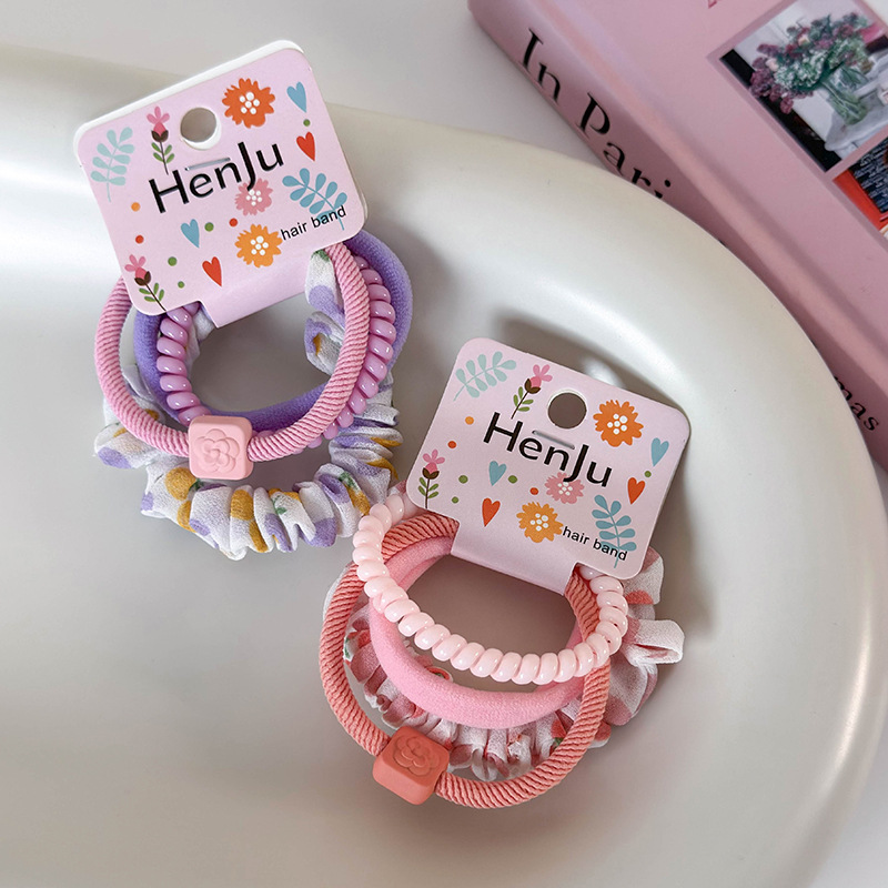 Sada barevných gumiček do vlasů