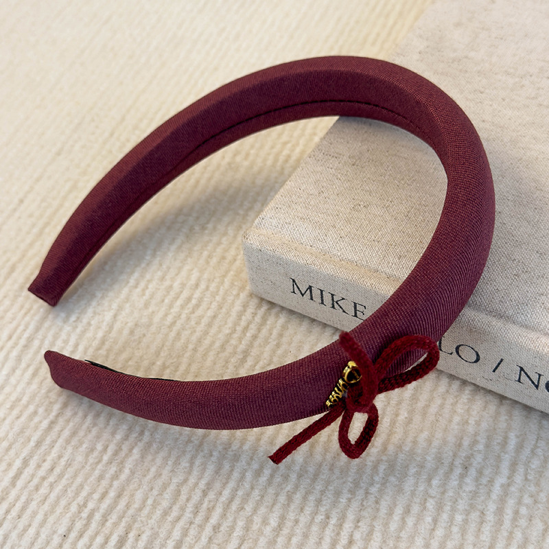 Set Bandă de Păr și Scrunchy Retro cu Model Caro și Fundă