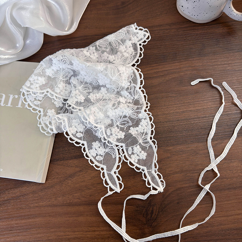 ビンテージレース三角スカーフ