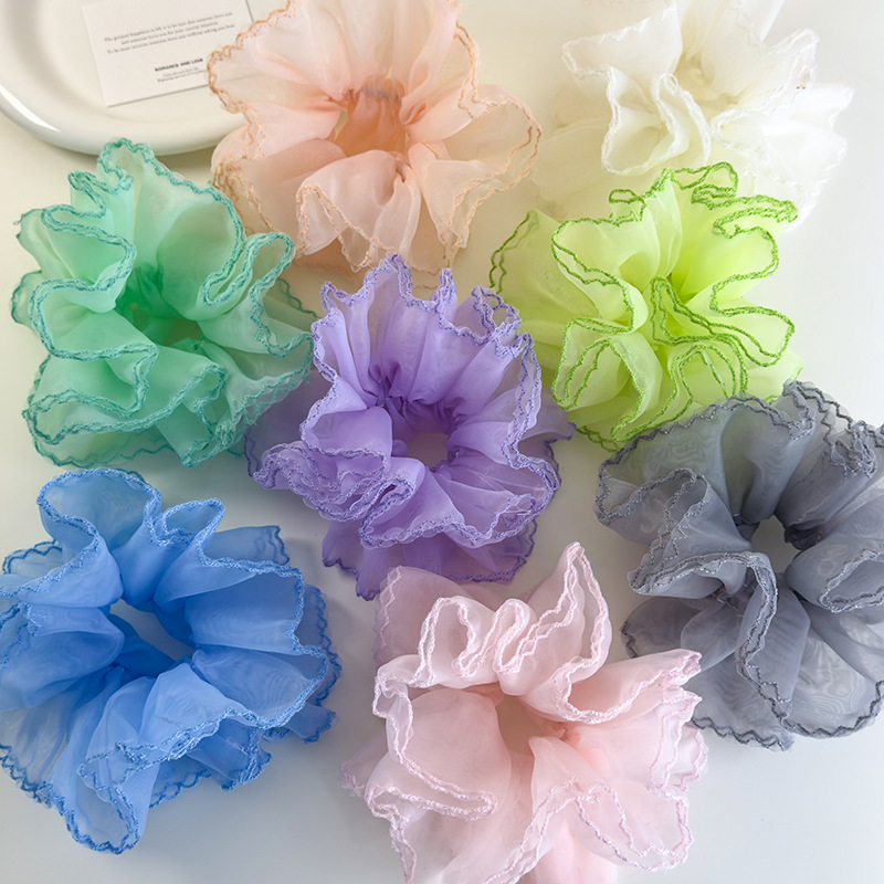 オーガンザプリーツスクランチー