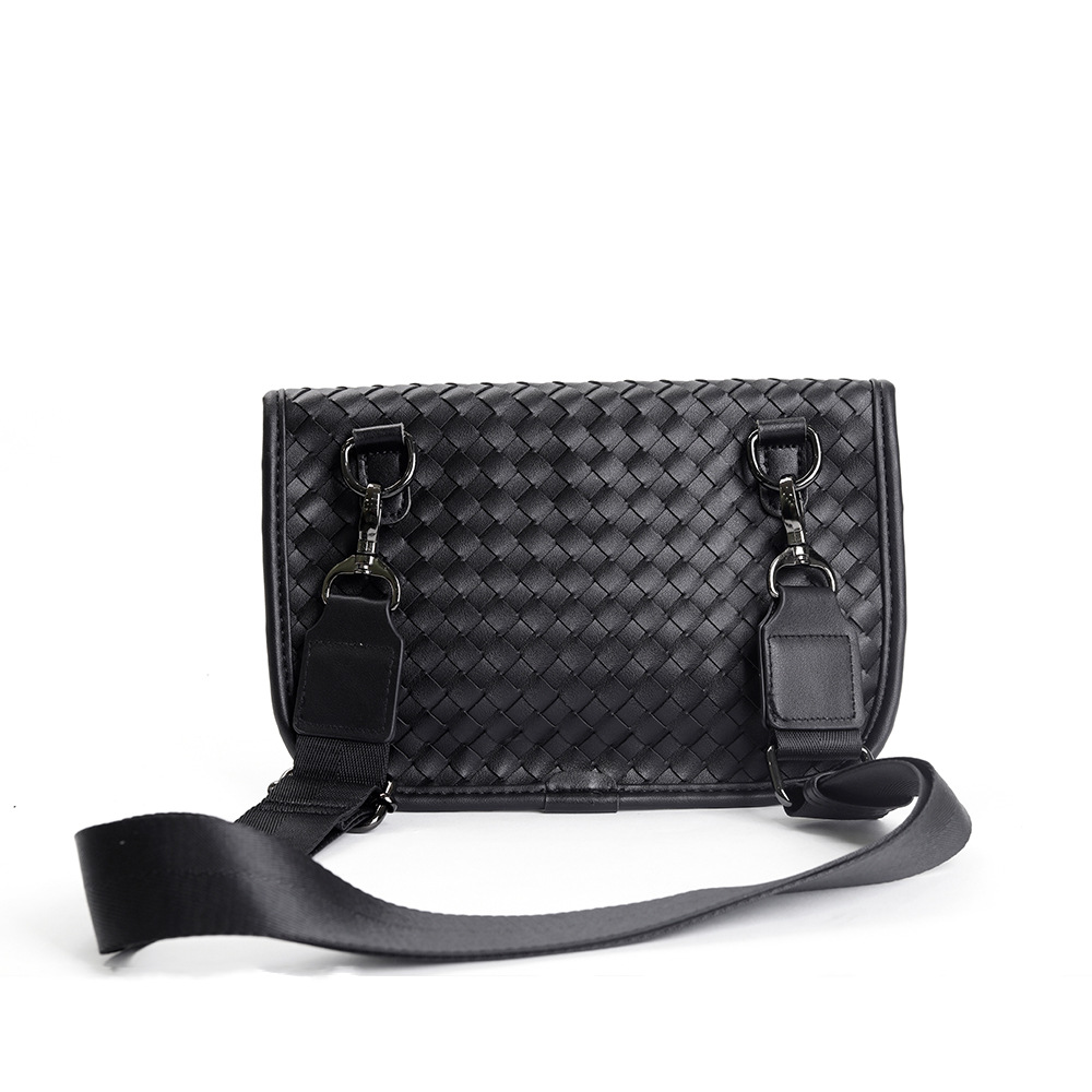 Hand-Woven Leather Crossbody Bag