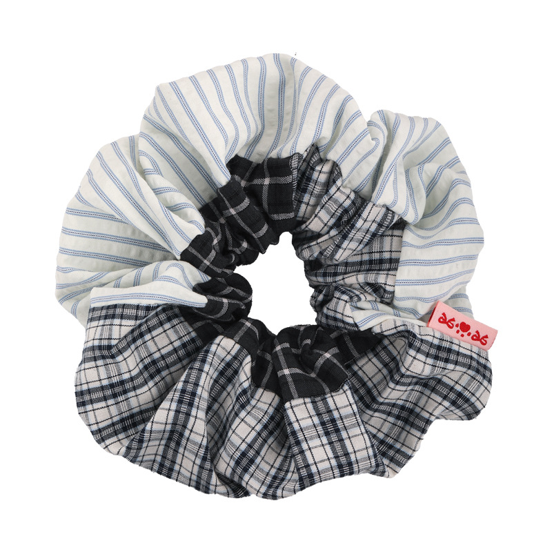 カラーブロック プラッド スクランチー