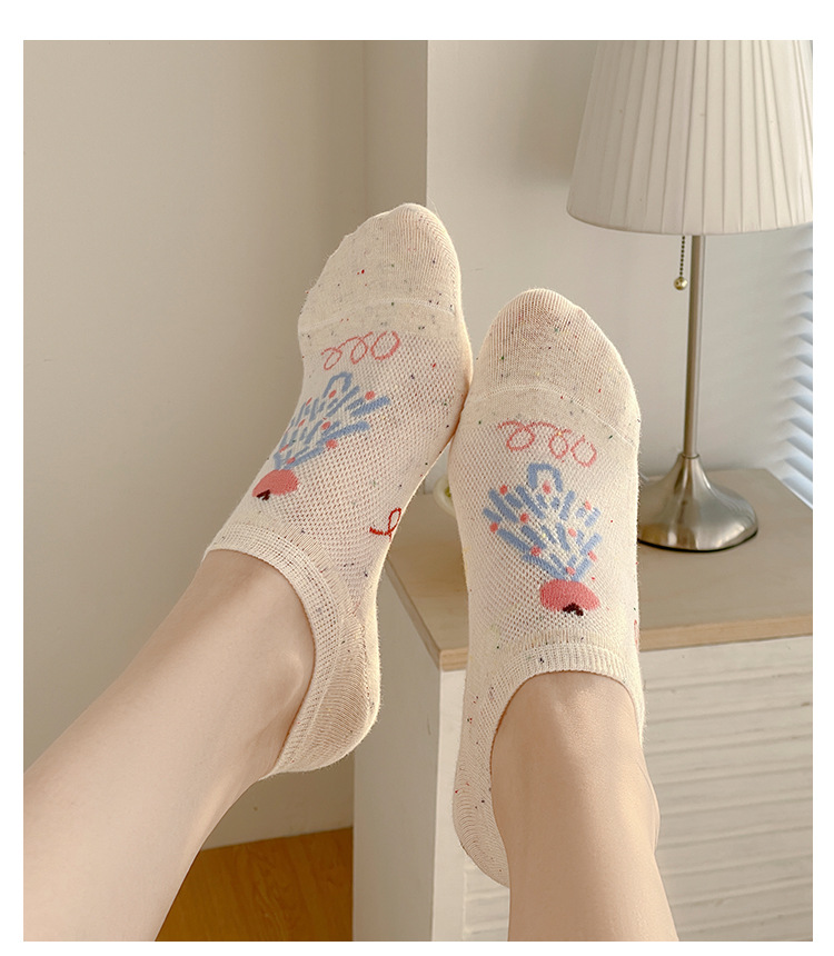 Meias Tornozelo Invisíveis Animadas para Mulher