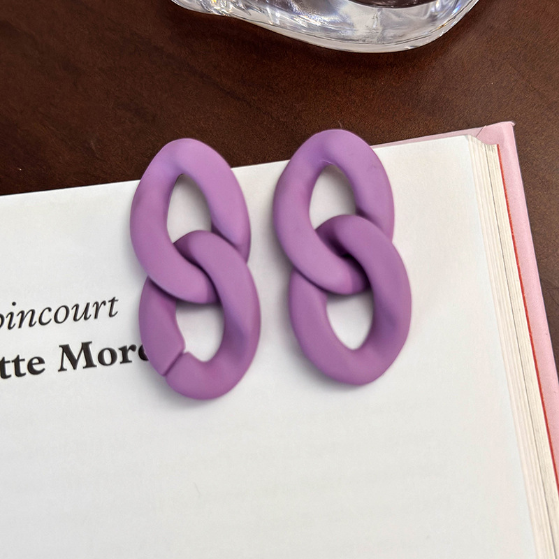 기하학 플라워 하트 귀걸이