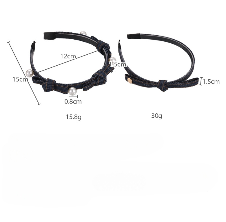 Pinza para el Pelo con Lazo Denim