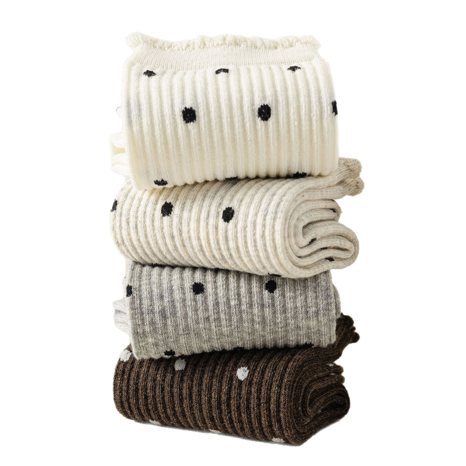 Dámské Krajkové Podkolenky s Tečkami