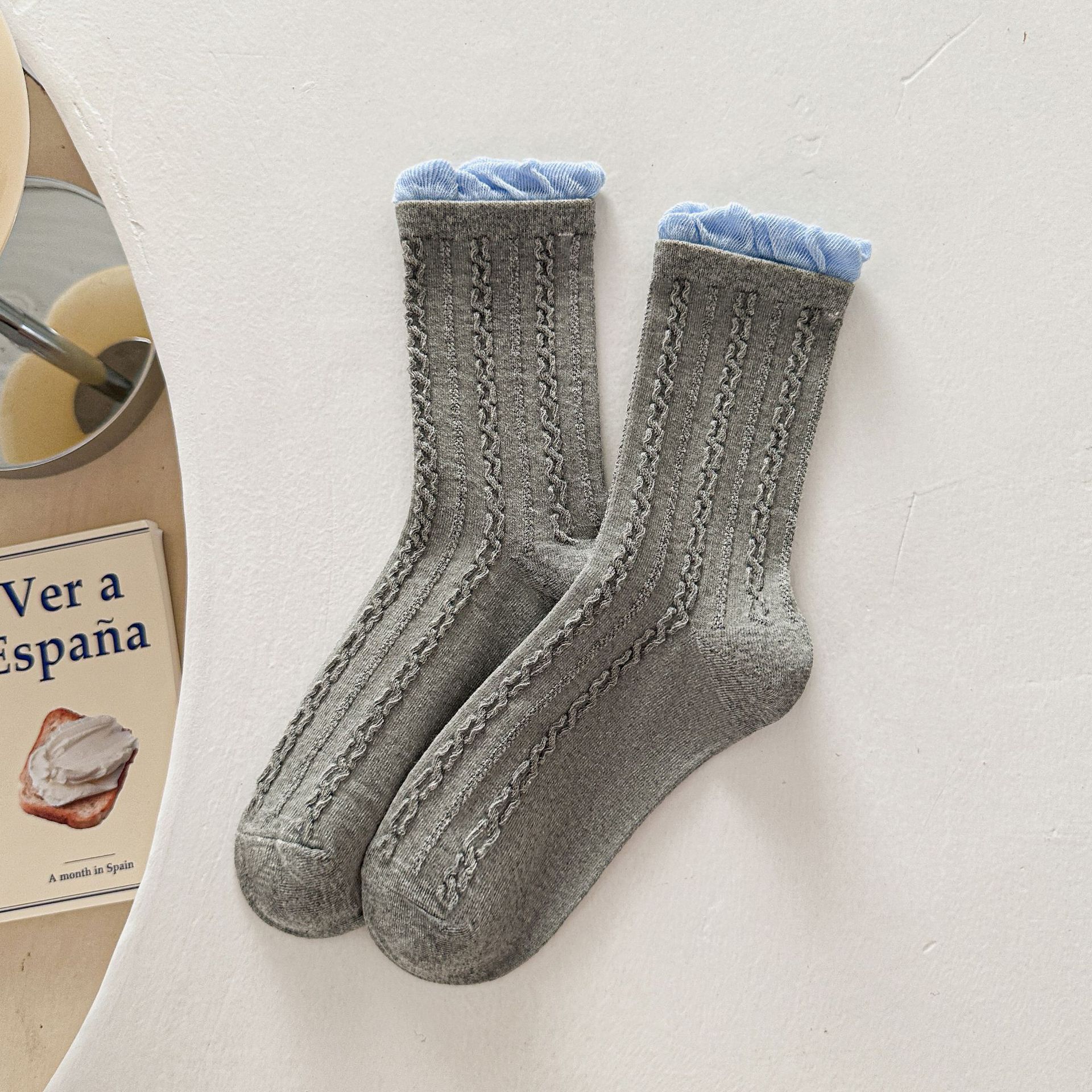 Žebrované podkolenky