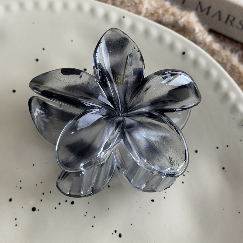 Leopardenprint Haarklammer Frangipani