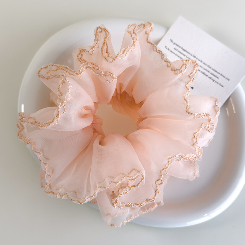 オーガンザプリーツスクランチー