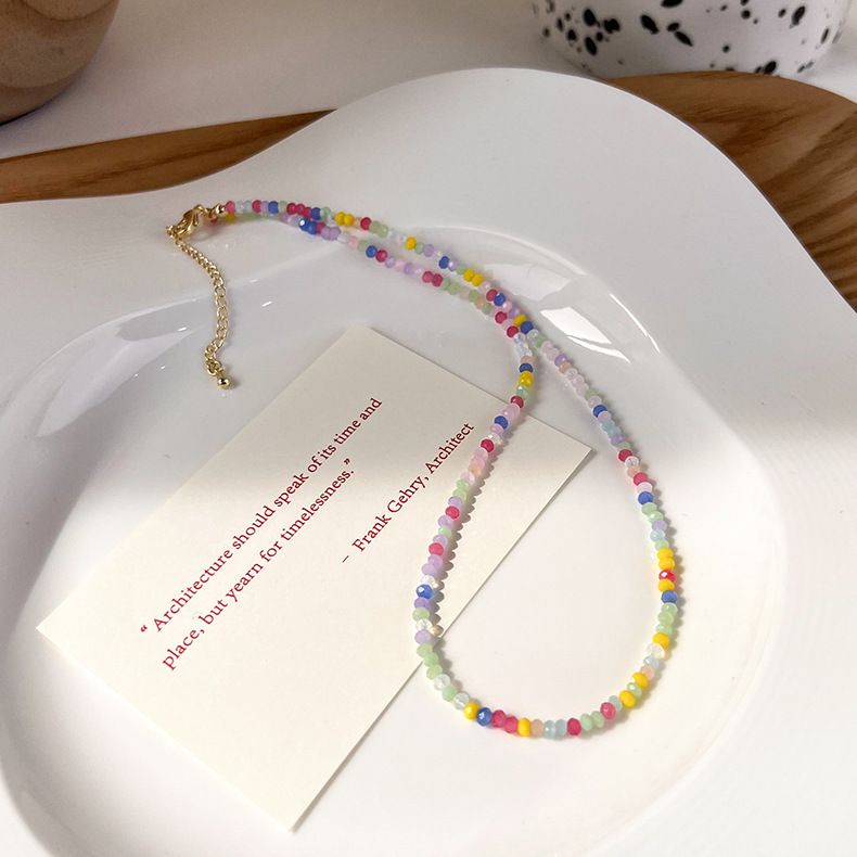 Crystal Beaded Necklace and Ring Set