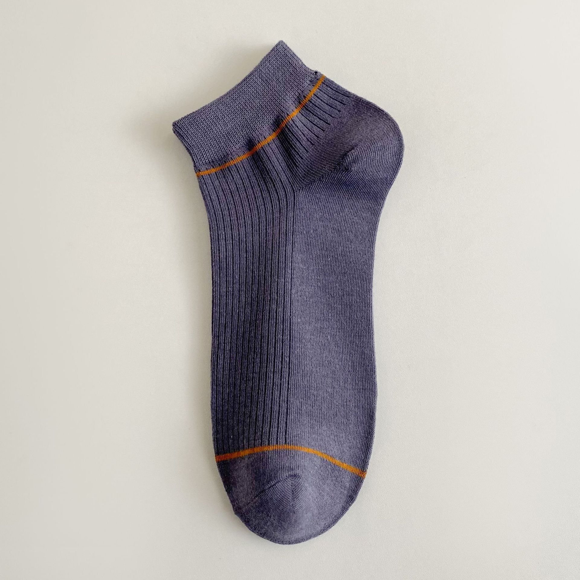 Ανδρικές ριγέ βαμβακερές κάλτσες χωρίς ορατότητα