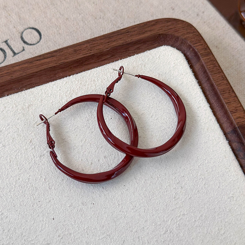 Геометрические серьги-кольца