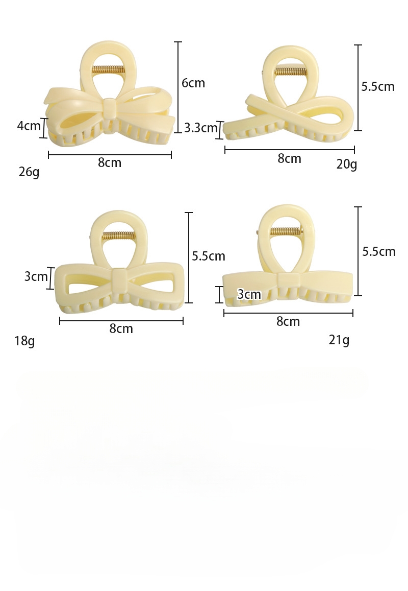 Agrafă de Păr Acrilică cu Fundiță