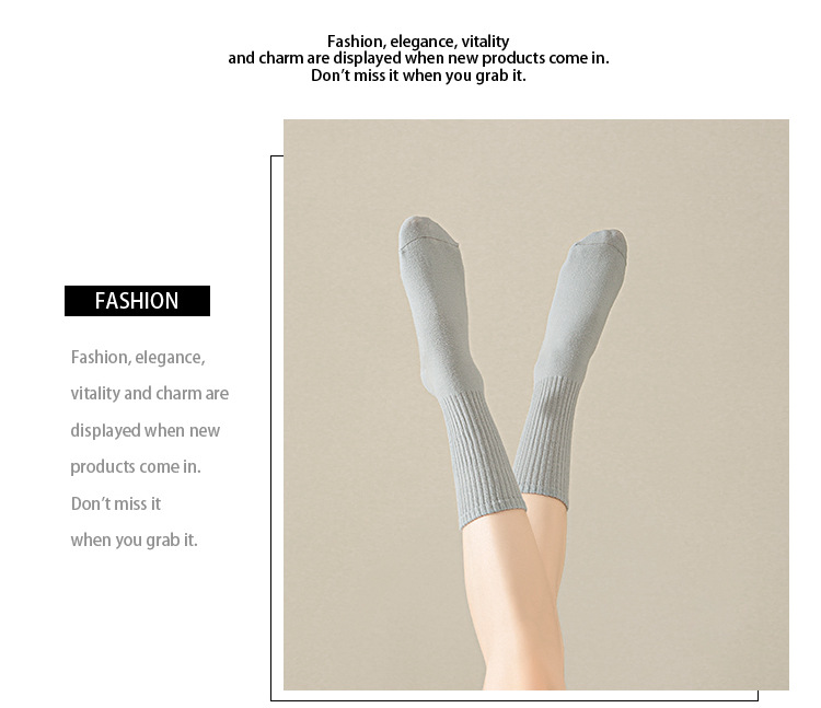 Meias de Algodão Meia-Canela para Mulheres