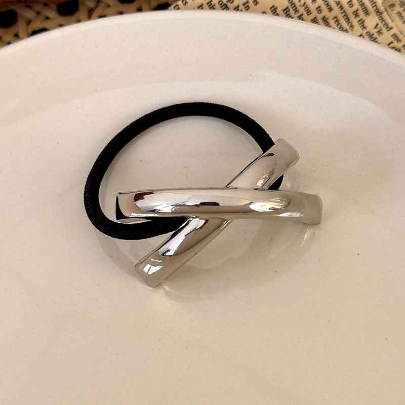 Minimalistische Geometrische Metall-Haargummis