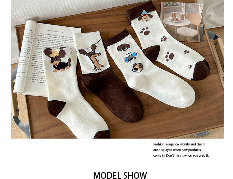 Meias Mid-Crew Femininas