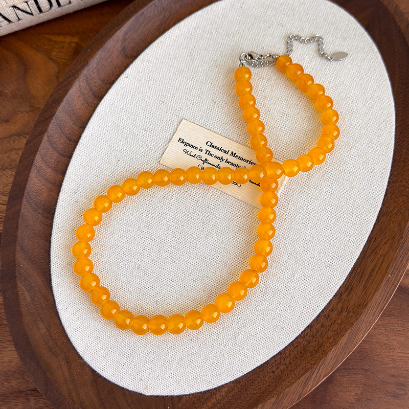 Намисто-чокер з Жовтих Скільних Намистин