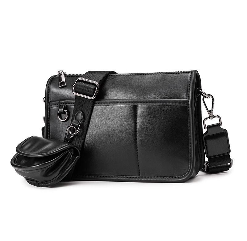 Borsa a tracolla vintage 2-in-1 per fotocamera uomo