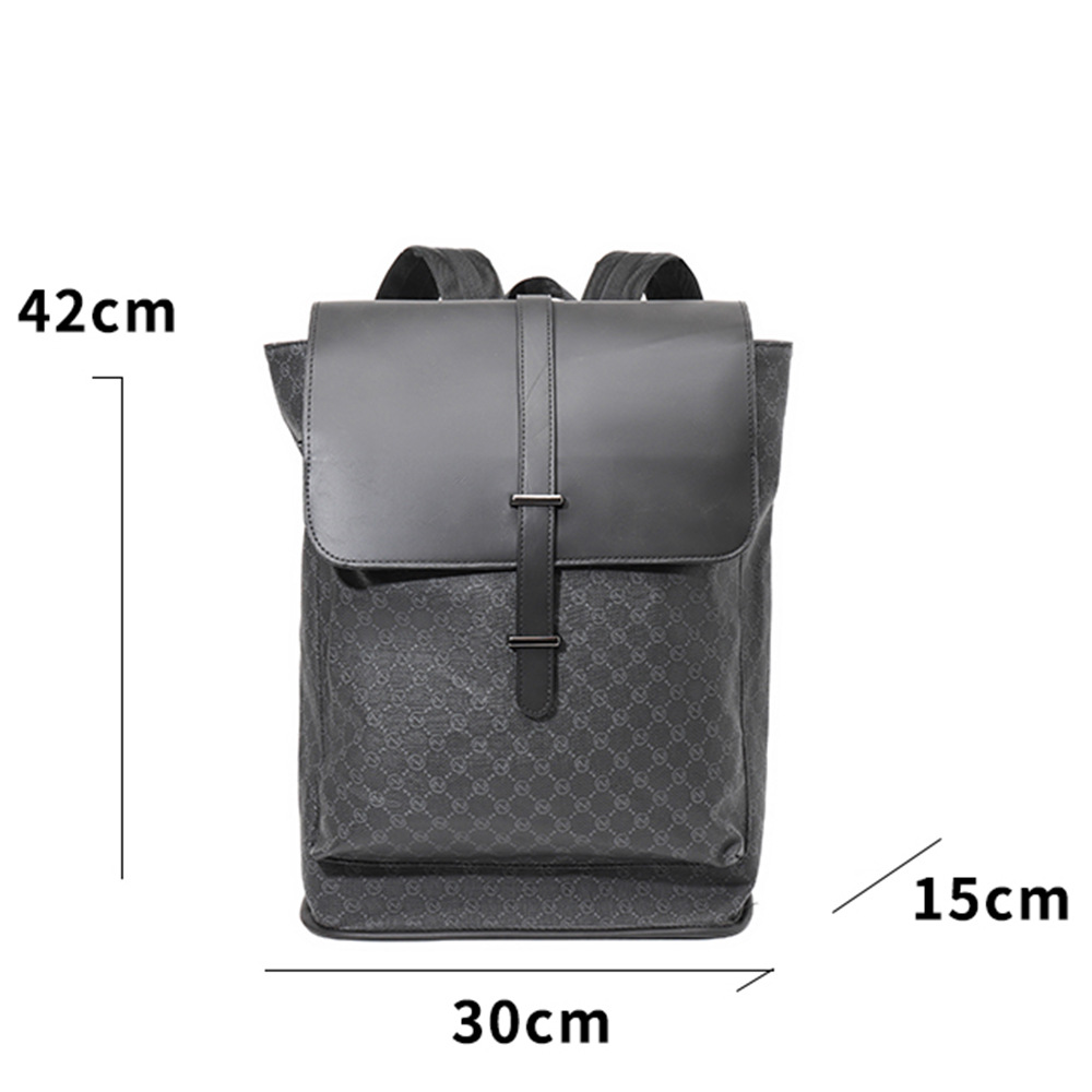 남성 체크 백팩