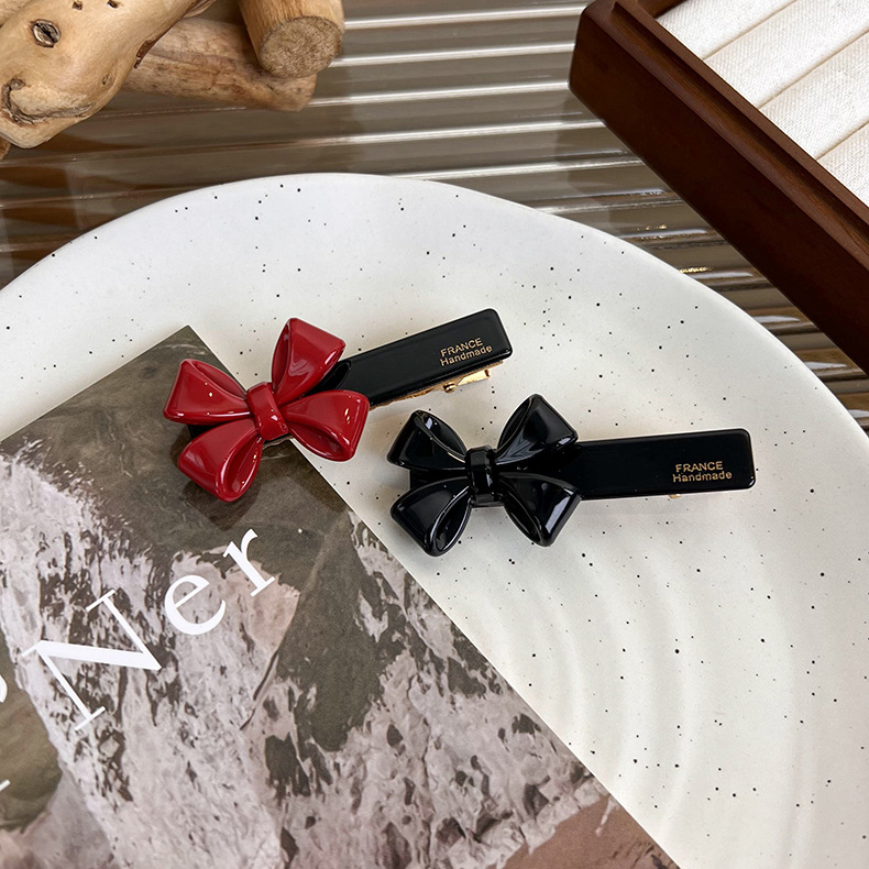 Pinza para Cabello de Acetato con Lazo Vintage