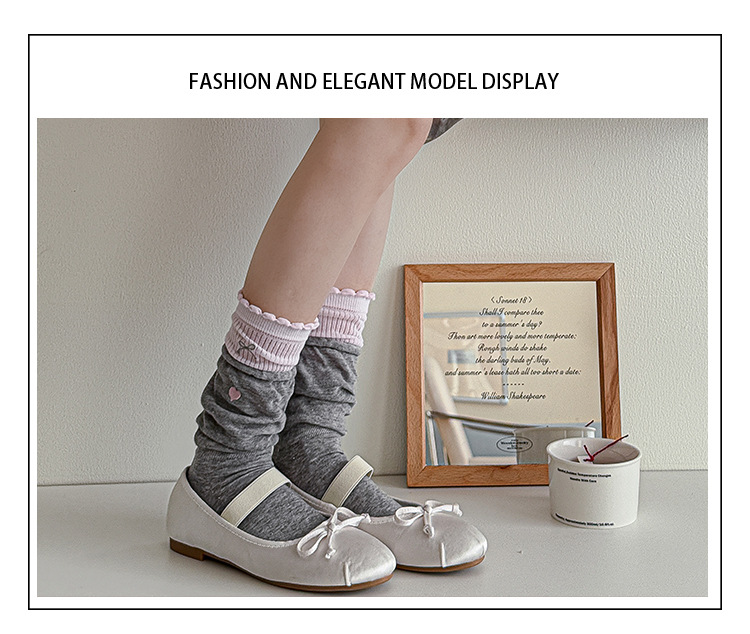 Meias Ballet Scrunch Feminina