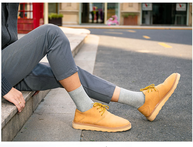 Meias de Algodão com Risca para Homem