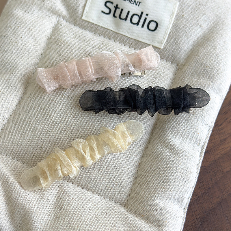 Grampos de Cabelo Plissados de Organza