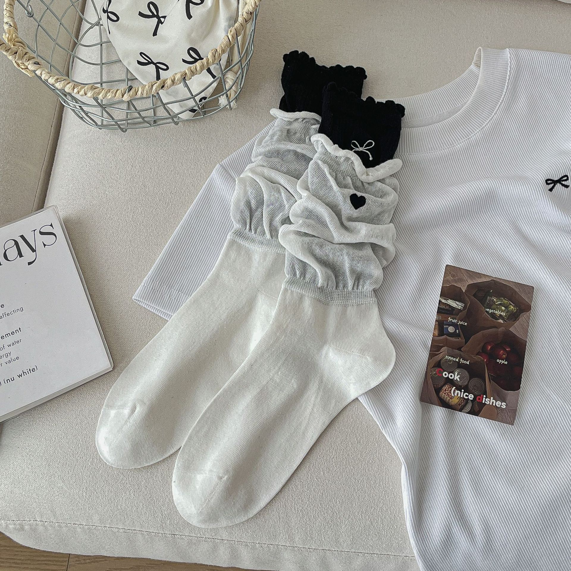 Meias Ballet Scrunch Feminina